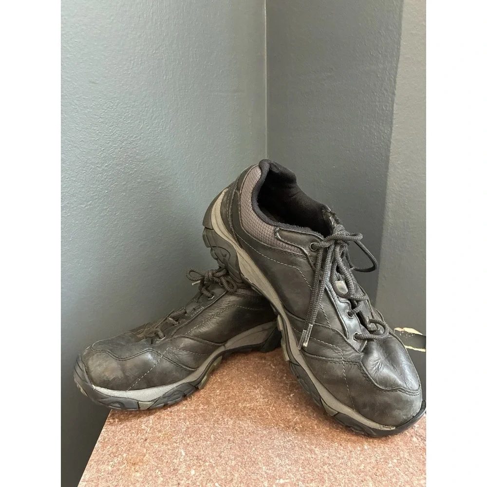 Merrell Moab Adventure Lace Waterproof Men's Black Leather Shoes Size 9W